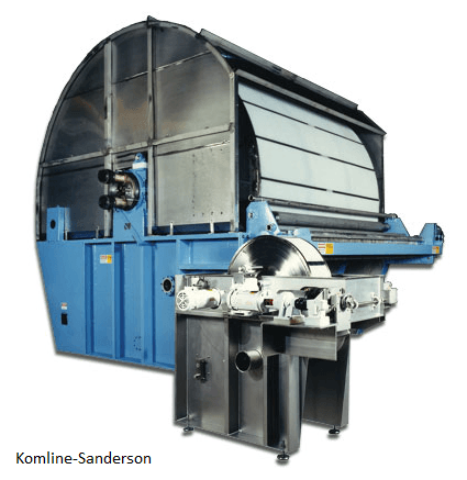 Rotary drum vacuum filter from Komline-Sanderson